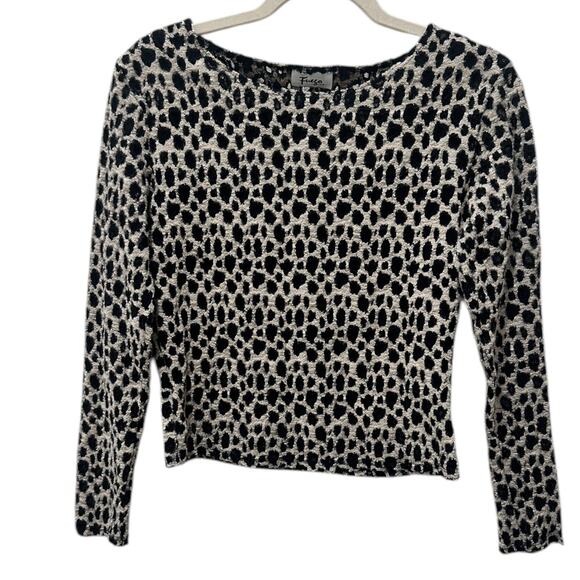 Y2K Fuego Textured Animal Print Top - Picture 3 of 8